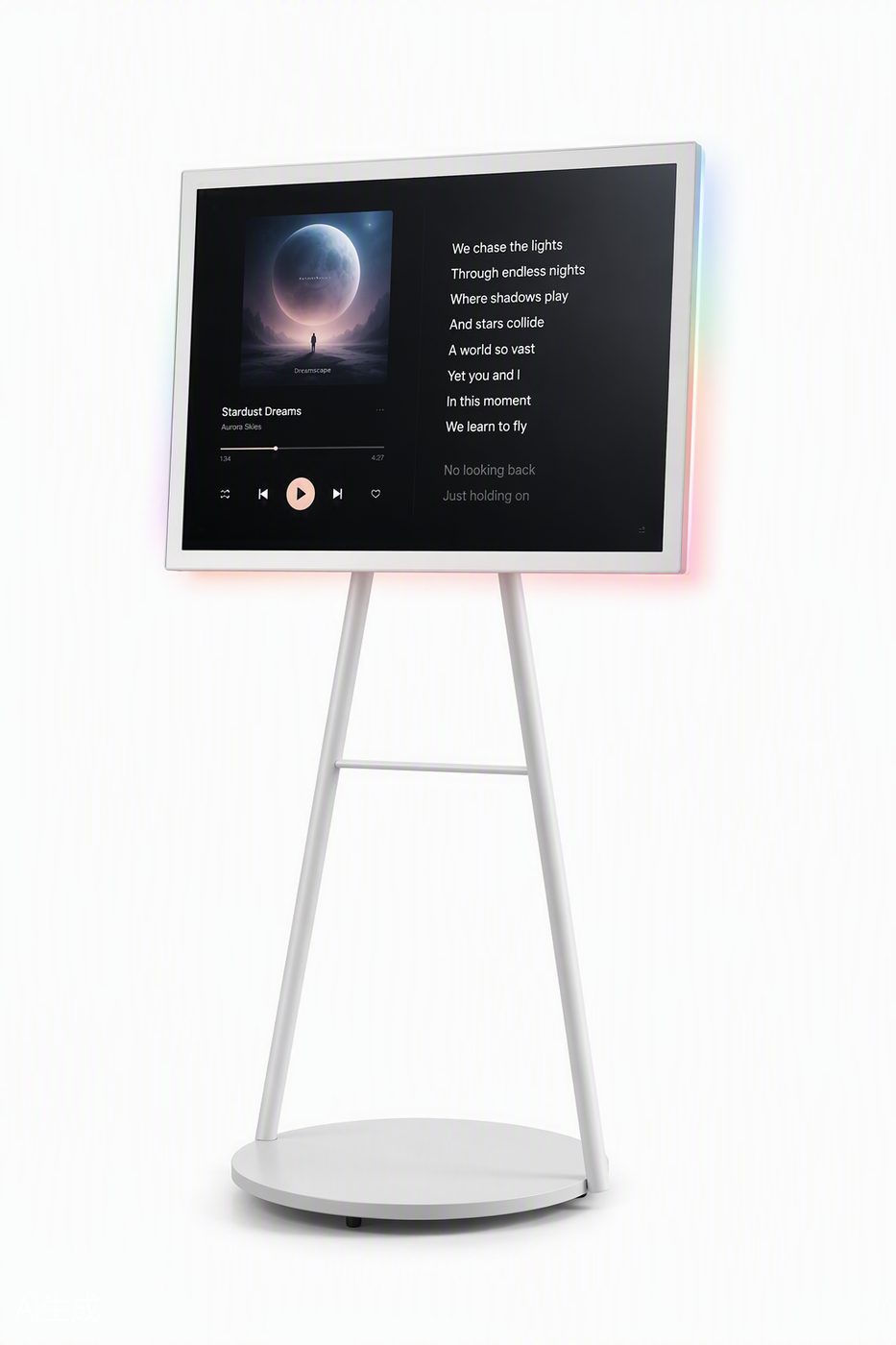 LD-215B 21.5 inch battery portable lyrics display with easel stand new
